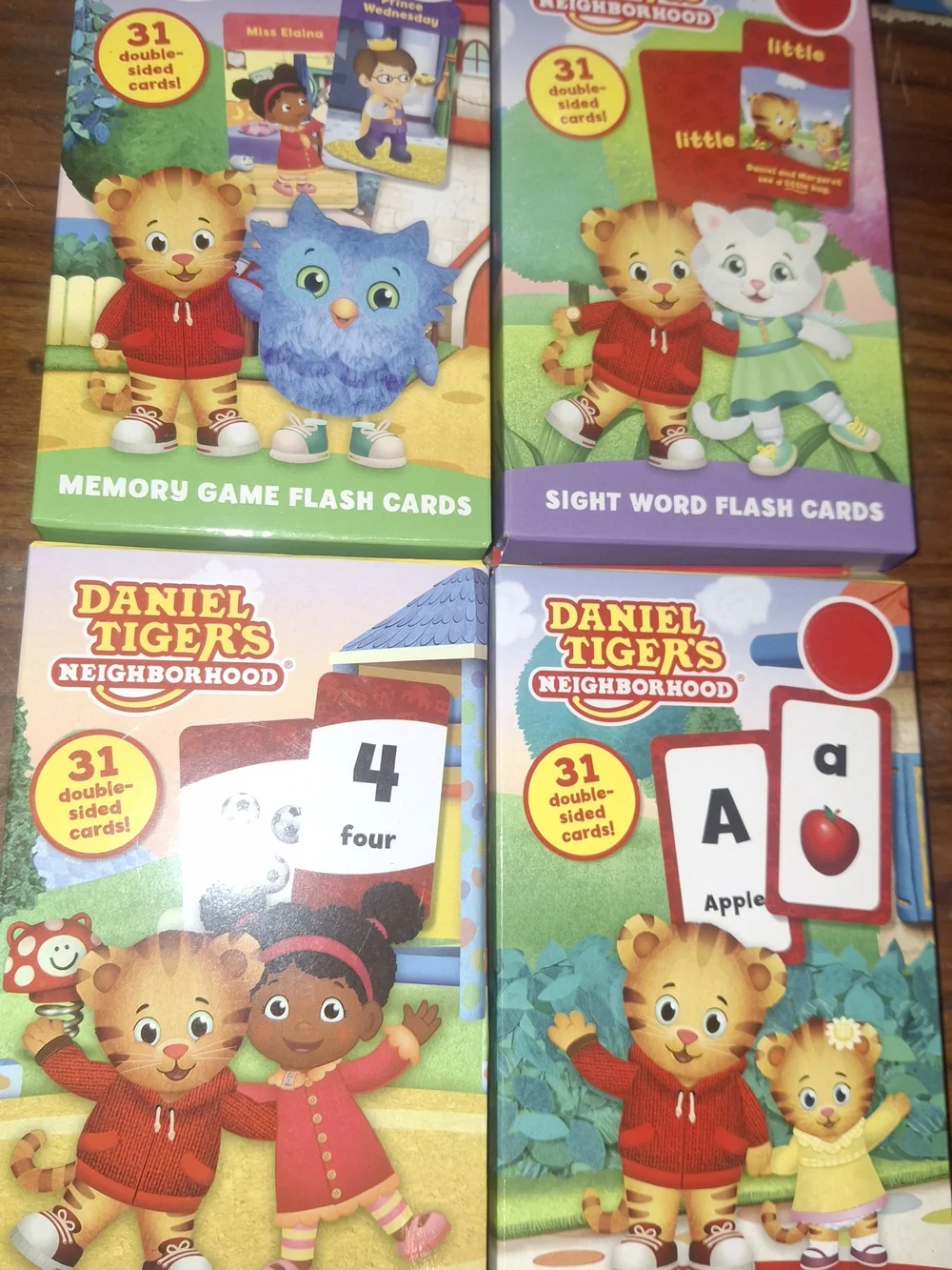 Daniel Tiger's Neighborhood Flash Card Sets - Colorful Educational Cards